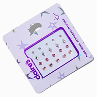 Mixed Stick On Nose Gems - 20 Pack