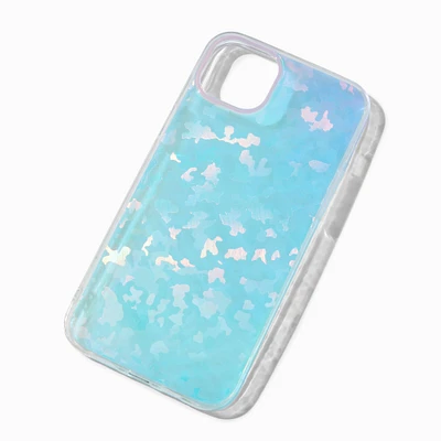 Blue Holographic Wavy Protective Phone Case - Fits iPhone® 15 Plus