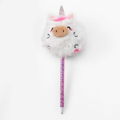 Plush Chubby Unicorn Head Pen