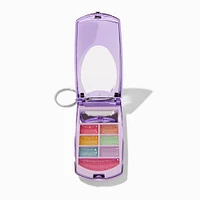 Purple Chrome Rainbow Flip Phone Lip Gloss Set