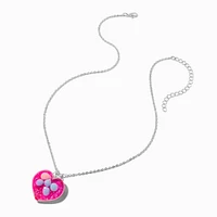 Claire's Club Pink Heart Pendant Necklace