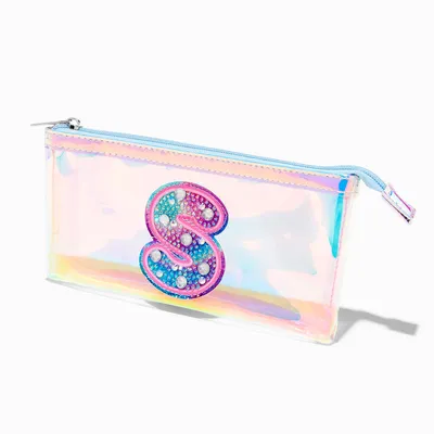 Holographic Initial Pencil Case