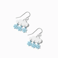 Cloud Snowflake Drop Earrings