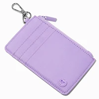 Lavender Purple Nylon Credit Card Case