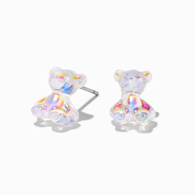 Holographic Teddy Bears Stud Earrings