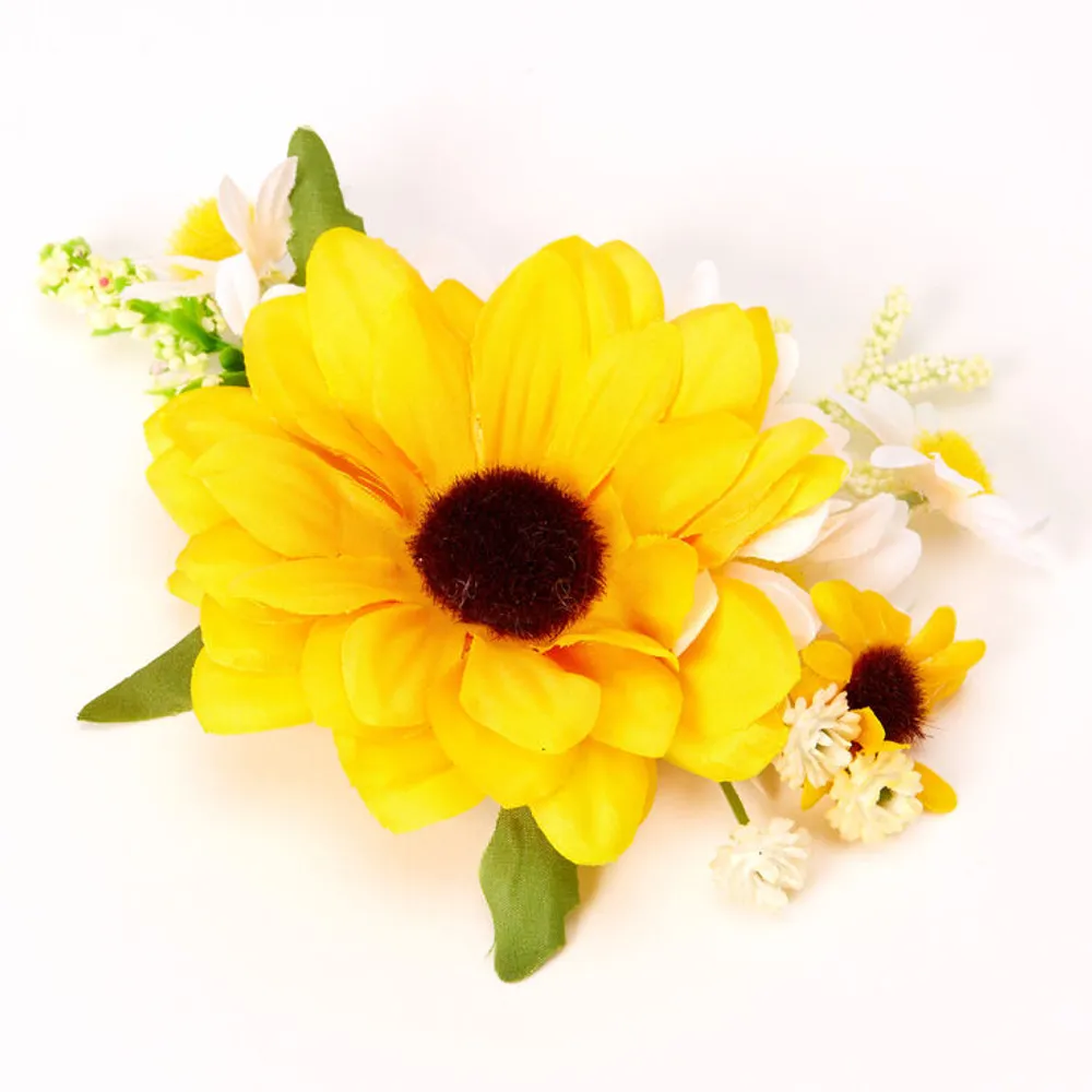 Cluster Sunflower Hair Clip