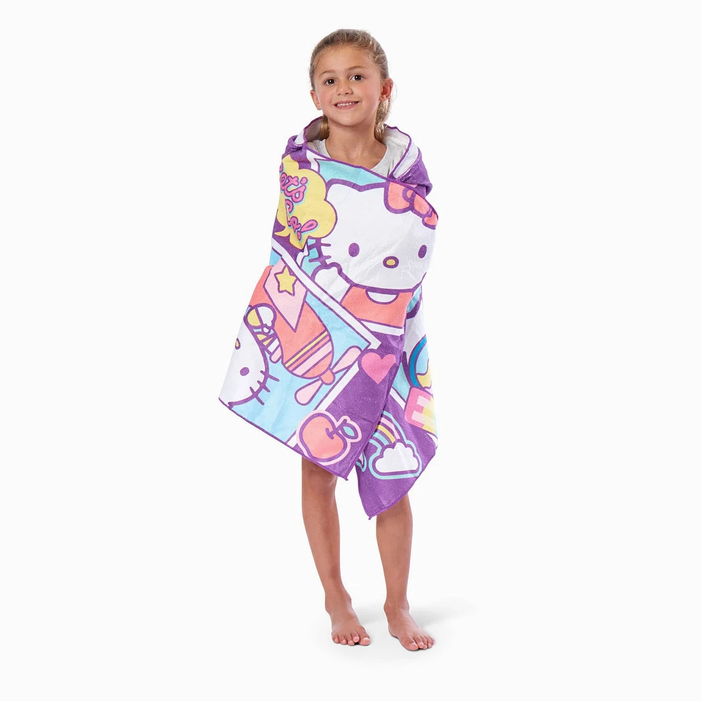 Hello Kitty® Let's Go Hooded Youth Beach Towel (ds)