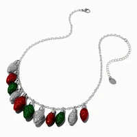 Glitter Christmas Lights Necklace