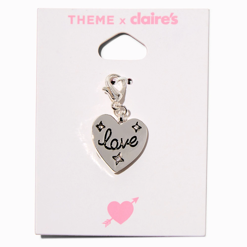 T H E M E x Claire's Silver-tone Love Heart Charm