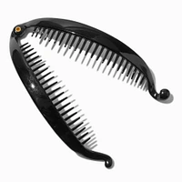 Black Oil Slick Banana Hair Claw