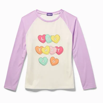"LUV THAT 4 U" Long-Sleeved Valentine's Day Tee