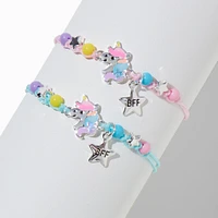 Best Friends Glow-In-The-Dark Unicorn Multi-Strand Bracelets - 2 Pack