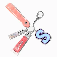 Initial Varsity Lip Gloss Keychain - S