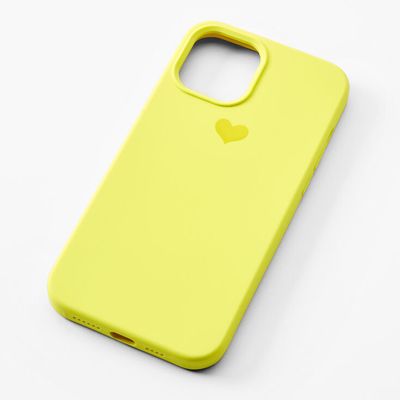 Neon Yellow Heart Phone Case - Fits iPhone® 12 Pro Max