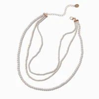 Blush Pink Pearl Multi-Strand Necklace