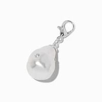 T H E M E x Claire's Silver-tone Crystal Pearl Charm