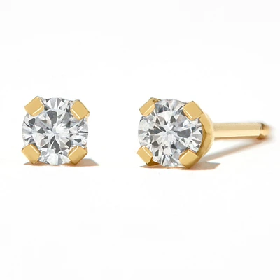 Round Diamond Stud Earrings 1/ ct. tw. 14kt Gold