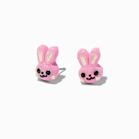 Pink Bunny Stud Earrings