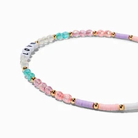 Claire's Club Pastel "Love" Beaded Headbands - 3 Pack