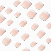 French Tip Square Press On Vegan Faux Nail Set - 24 Pack