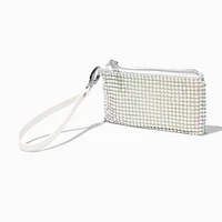 Silver Sequin Wristlet Wallet