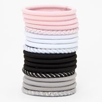 Claire's Club Edgy Lurex Hair Ties - 18 Pack