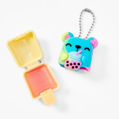 Pucker Pops Bubble Tea Bear Lip Gloss - Coconut Mango