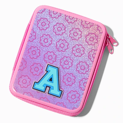 Pink Initial Makeup Tin - A