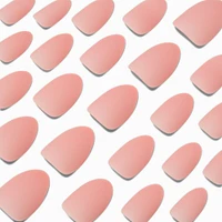 Baby Pink Short Almond Vegan Faux Nail Set - 24 Pack