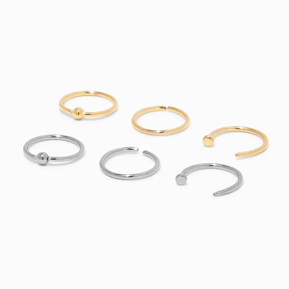 G23 Titanium Side CZ Pave Side with Marquise Stone Center Hinged Segment Hoop  Rings Nose Ring Clicker Labret Ear Tragus Piercing - AliExpress