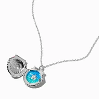 Clam Shell Locket Pendant Necklace