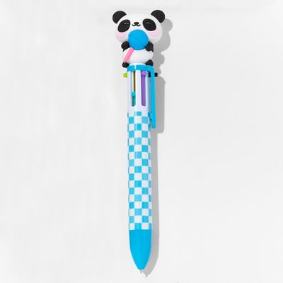 Checkered Panda Multicolored Pen