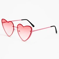 Ombré Heart Sunglasses - Pink