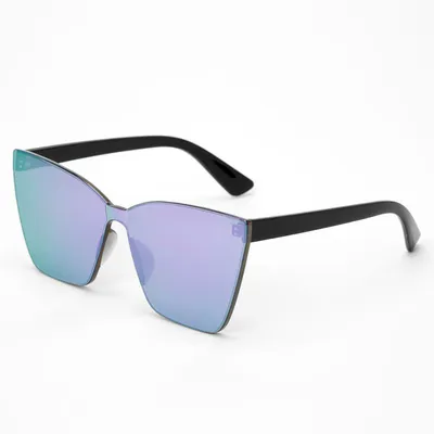 Tinted Shield Sunglasses - Purple