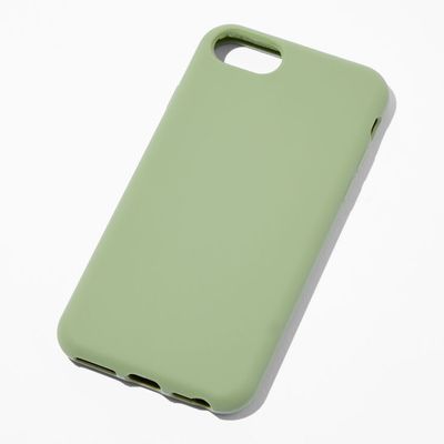 Solid Sage Green Silicone Phone Case