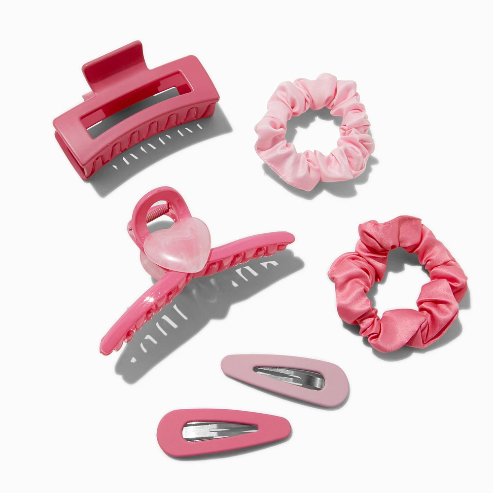 Mixed Scrunchie & Hair Clip Set