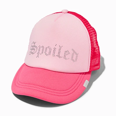 "Spoiled" Pink Trucker Hat
