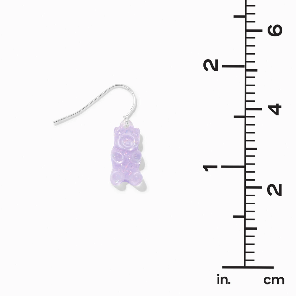 Glow In The Dark Pastel Gummy Bears® 1" Drop Earrings - 3 Pack