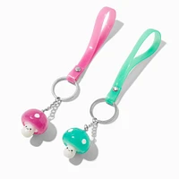 Mushroom Glow In the Dark Best Friends Wristlet Keychains - 2 Pack