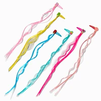 Claire's Club Ice Pop Icon Faux Hair Snap Hair Clips - 6 Pack