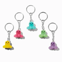 Glow in the Dark Octopus Best Friends Keychains - 5 Pack