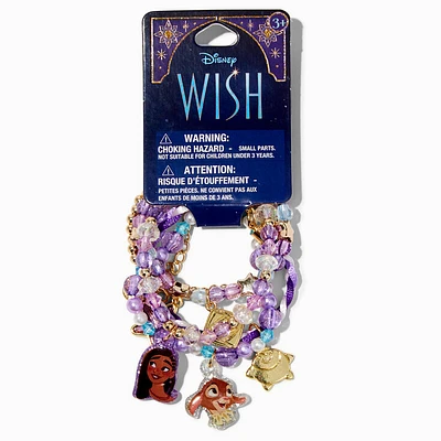 Disney Wish Claire's Exclusive Stretch Bracelet Set - 5 Pack