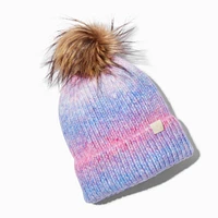 Pastel Tie Dye Knit Beanie Hat