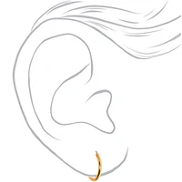 Gold Graduated Mixed Earrings - 9 Pack