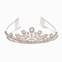 Rose Gold Rhinestone Bianca Tiara