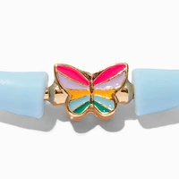 Pastel Blue Butterfly Silicone Bracelet