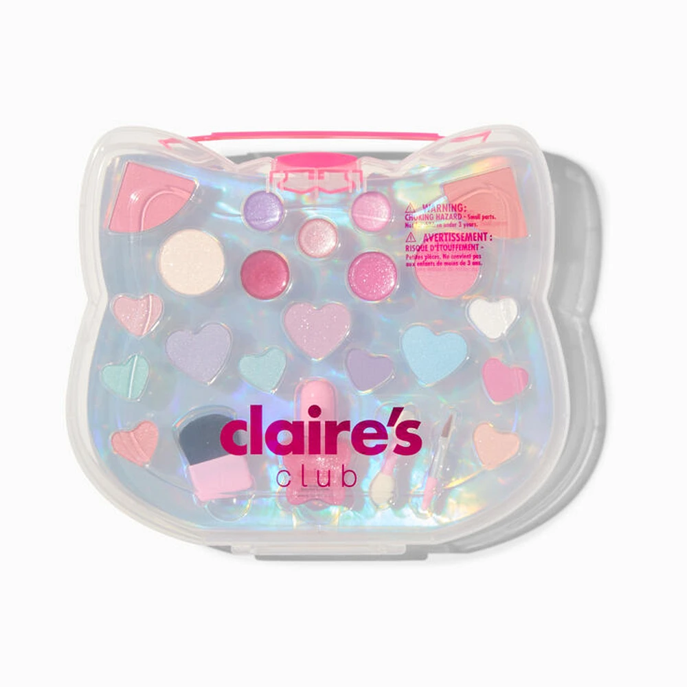 Claire's Club Pink Cat Makeup Case