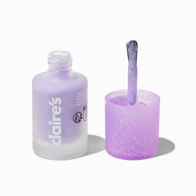 Matte Effect Vegan Nail Polish - Lilac Glitter