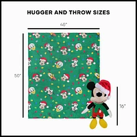 Disney Mickey Mouse Jolly Lights Hugger Pillow & Silk Touch Blanket Set