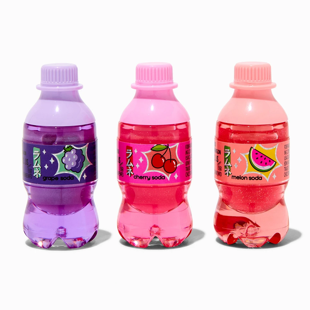 Mini Soda Bottle Lip Balm Set - 3 Pack